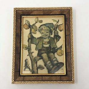 Autumn 282/10B Vintage Hummel Framed Picture Germany 4 3/8 x 6 inch